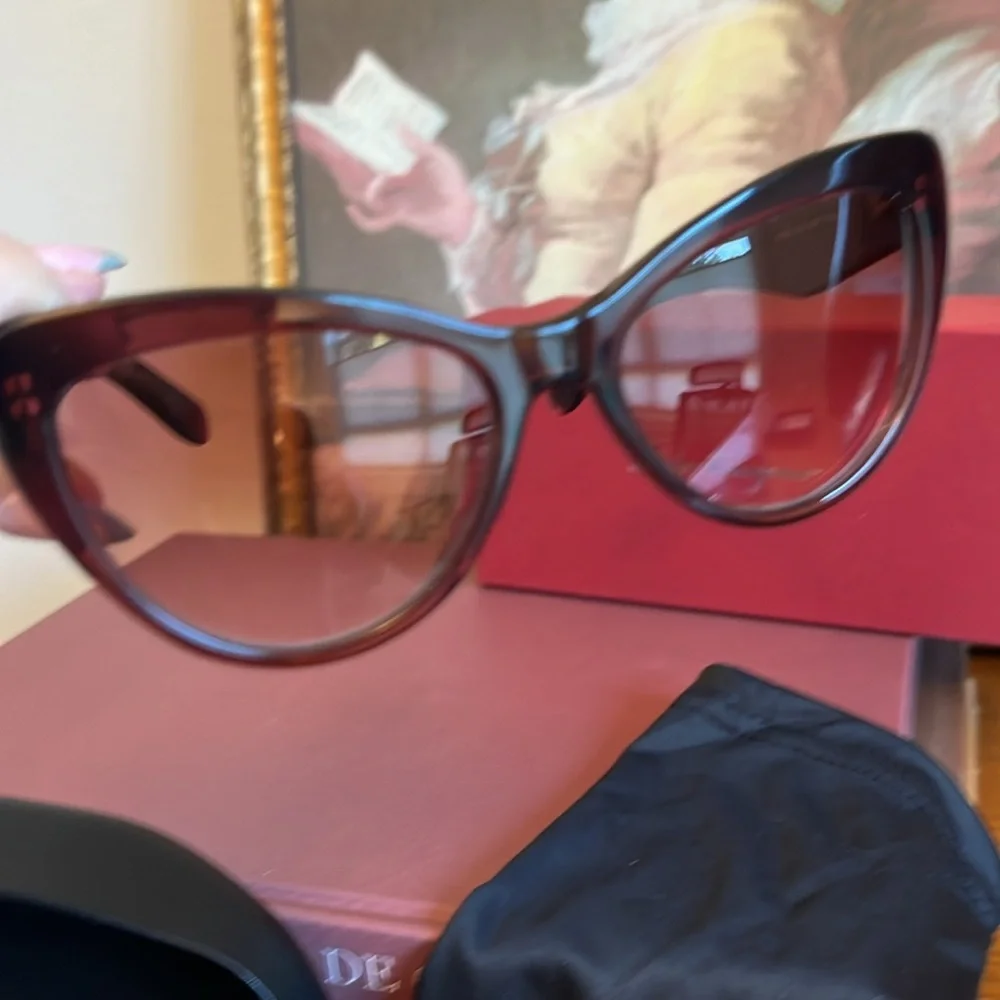 Salvatore Ferragamo SF930S 606 Bordeaux Cat Eye Sunglasses NWT